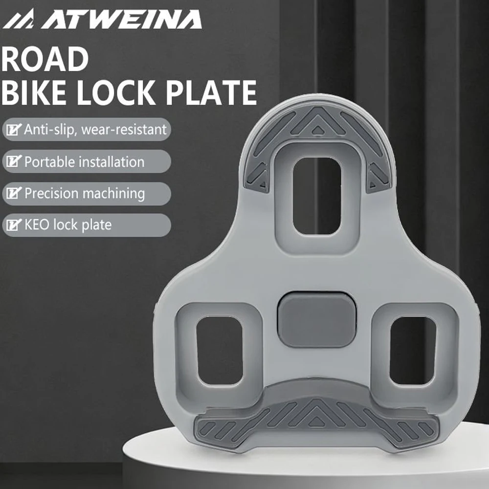 ATWEINA Bicycle Shoe Buckle for KEO LOOK Road Bicycle Shoe Lock Self-Locking 0/4.5/9 Degree Cycling Shoes Cleats Pedal Clip
