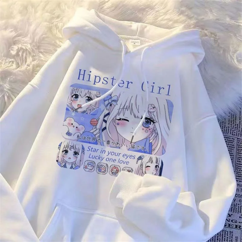 Thiened Fce 여성용 스웨트셔츠 루즈핏 롱 슬리브 겨울 아우터웨어 한국 스타일 슬림 디자인 레이지 슬리 캐주얼 자켓