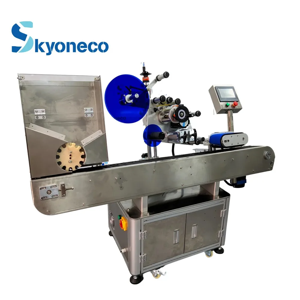 Full Automatic Horizontal Collection Tube Small Round Bottle Horizontal Labeling Machine