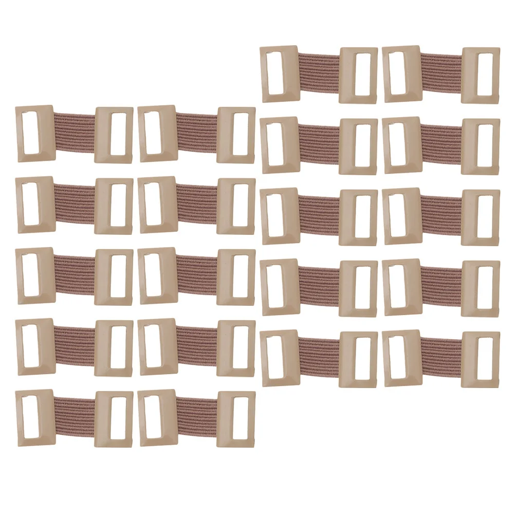 20 Pcs Elastic Bandage Aluminum Buckle Fasten Clips Replacement Clamp Bandages Fixing for Elasticity