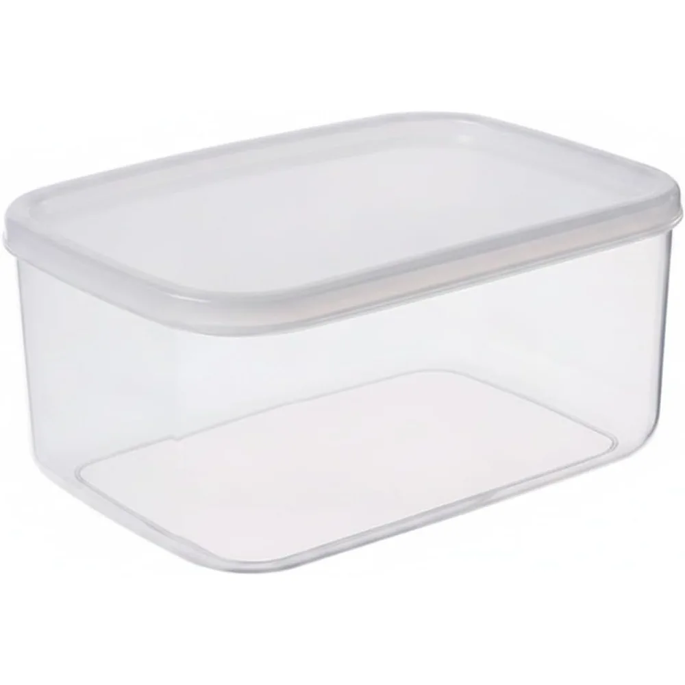 12 Liters Plastic Food Storage Container with Lid Transparent Refrigerator Organizer Box  Kitchen Fruit Vegetable Meat Storage