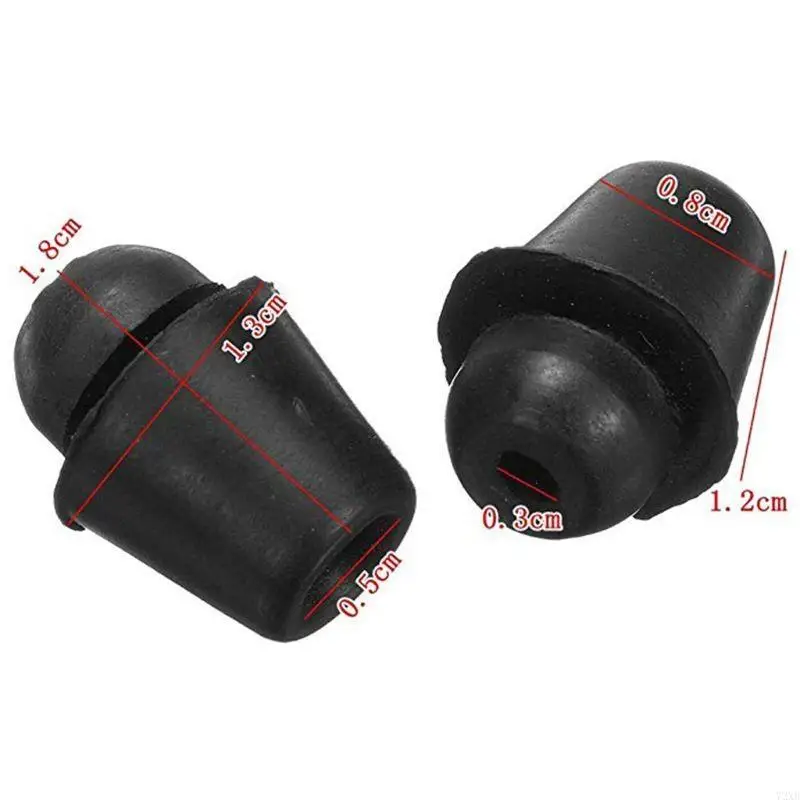 2Pcs Car Door Soundproof Dampers Buffer Pad Cover Rubber Cushion 72XB