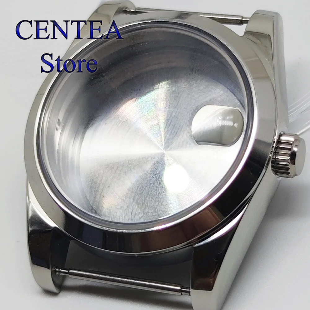 36mm 39mm Polished Watch Case Stainless Steel Sapphire Glass for NH35 NH36 ETA2836 Miyota82 DG2813 3804 ETA2824 PT5000 Movement