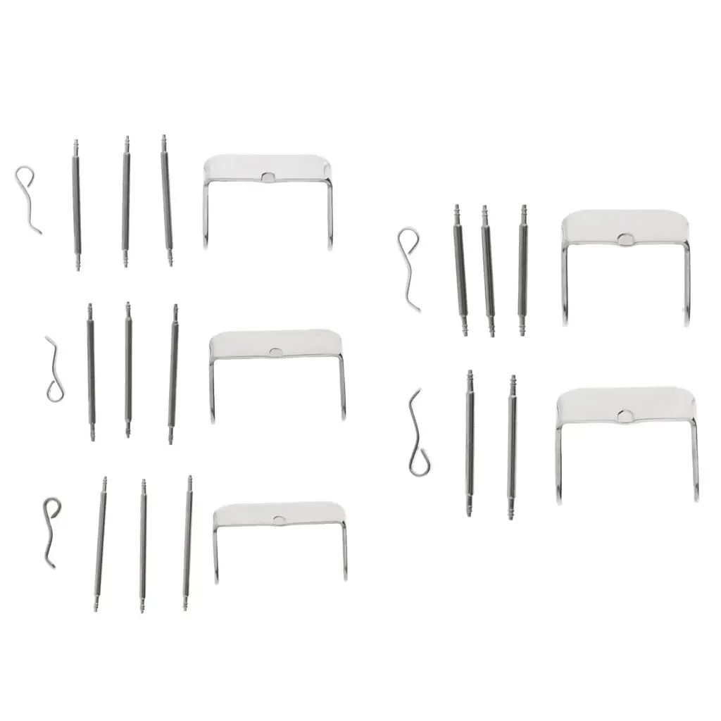 Blesiya Stainless Steel Strap Replacement Buckle Pin Spring Bar