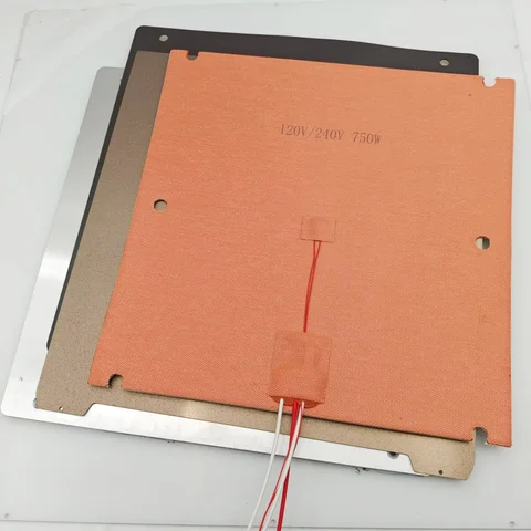 Sovol SV08 impresora 3D S08 HotBed 10mm Riser cama calefactable kit de actualización 120/240V calentador de silicona 0,1mm cama plana de aluminio diseño por N