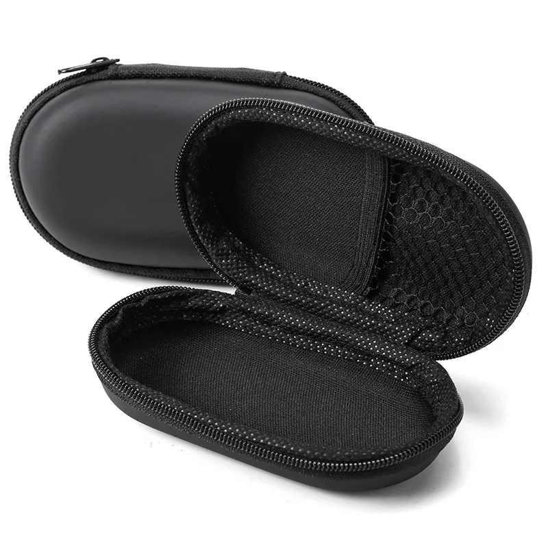 Portable Hard Shell Earphone Case, Shockproof Waterproof Headphone Storage Bag with Zipper, Universal Carrying Pouch for In-Ear