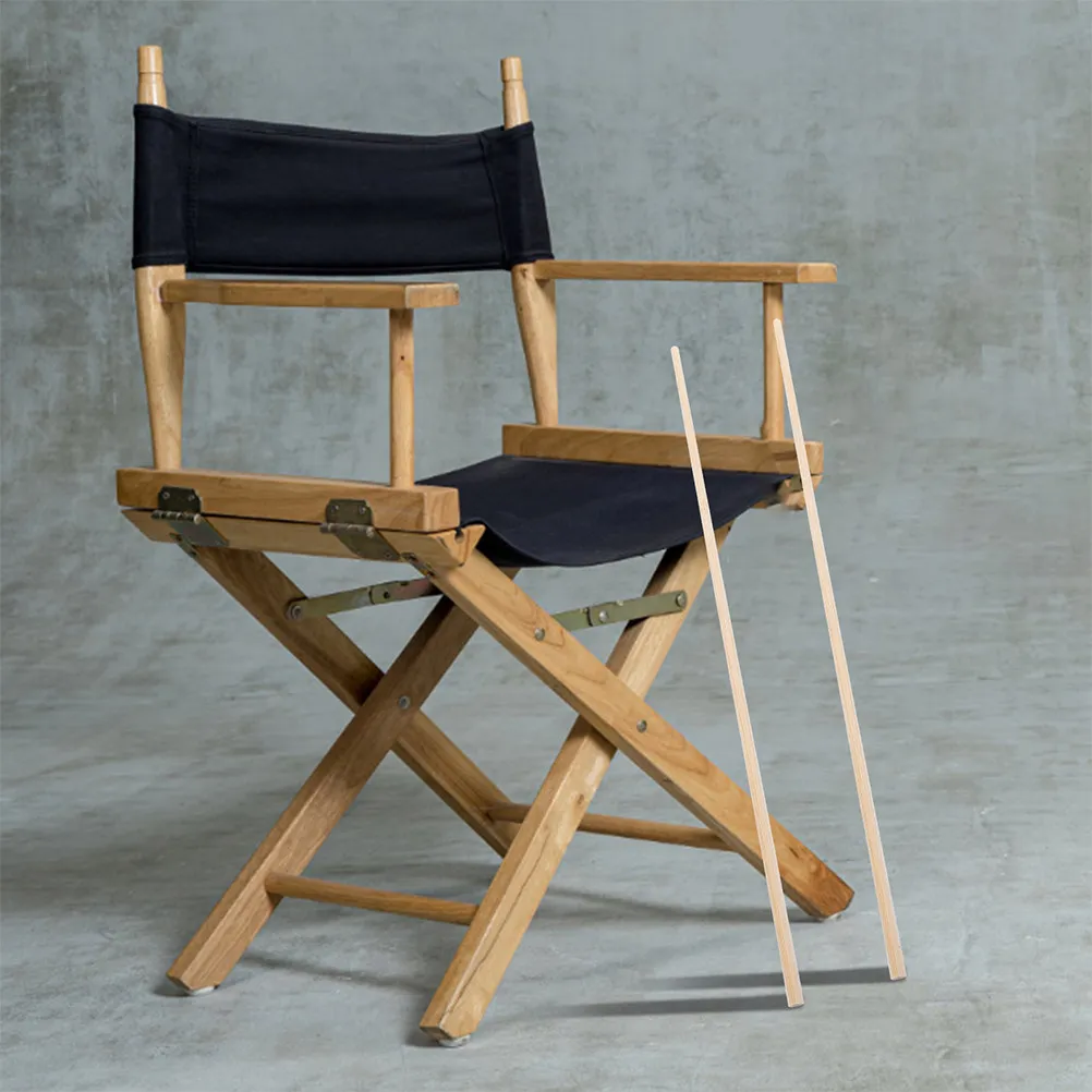 6Pcs Bamboo Frame Replacement Parts for Director Chair Canvas Support Sticks Highchair Solid Rods Easy Install Portable