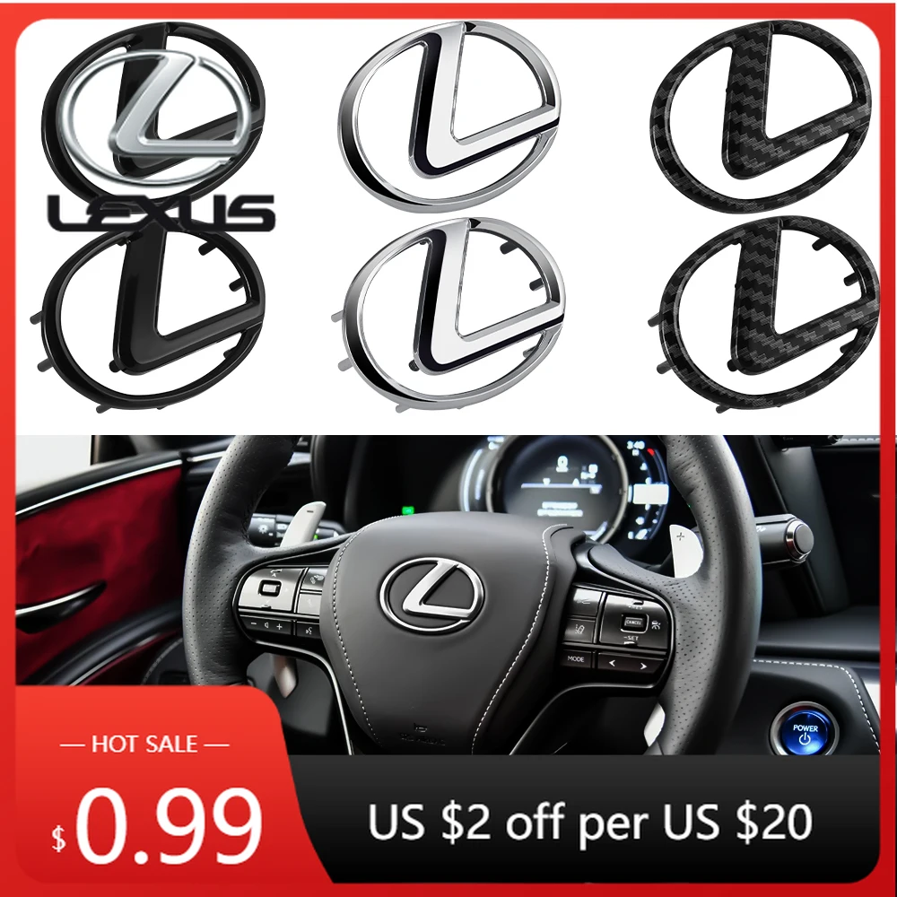 

Наклейки для интерьера автомобиля: эмблема на центральную часть руля из АБС-пластика, аксессуары для Lexus F SPORT IS200 CT200h GS300 LS430 RX450h LX5