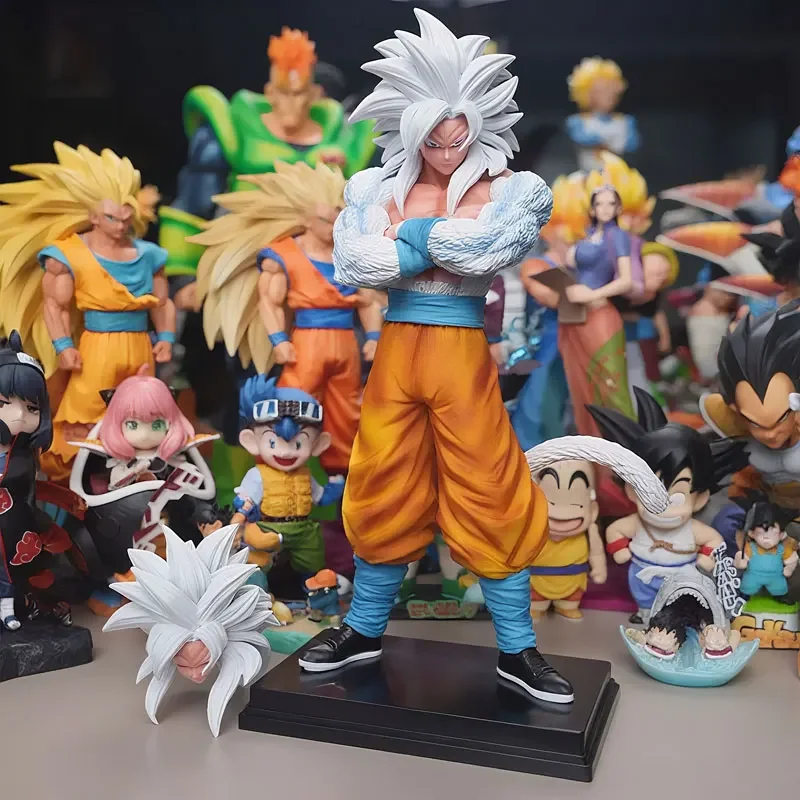 

32cm Anime Figurine Dragon Ball Z Figure Super Saiyan 5 Son Goku Action Statue PVC Model Desktop Ornament Collection Toys Gifts