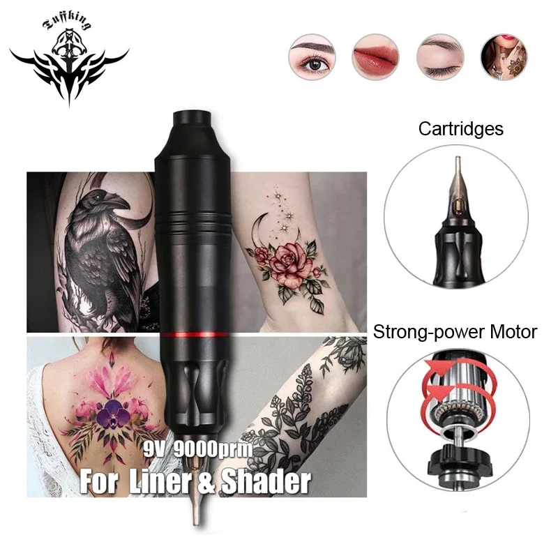 Professional Rotary Tattoo Pen Machine Quiet Swiss Motor Tattoo Gun Permanent Make-up Machine For Tattoo Artists and Beginner