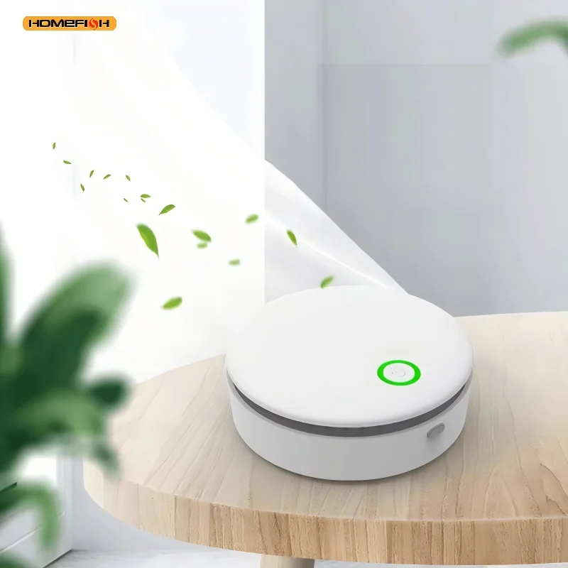 HOMEFISH-purificador de aire iónico de ozono portátil 2 en 1 para el hogar, coche, refrigerador, zapatero, bolsa de caza para habitación de mascotas, eliminador de olores