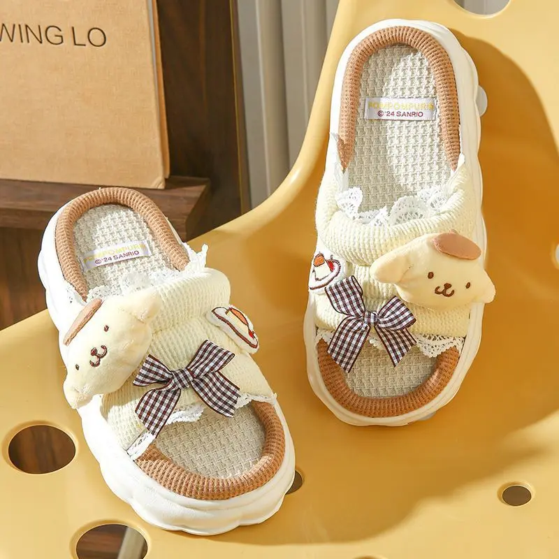 

Sanrio Eva Тапочки MyMelody Мультфильм Хлопок Drag Hello Kitty Flat Drag Весна и лето Новый стиль Легкая домашняя одежда на улице