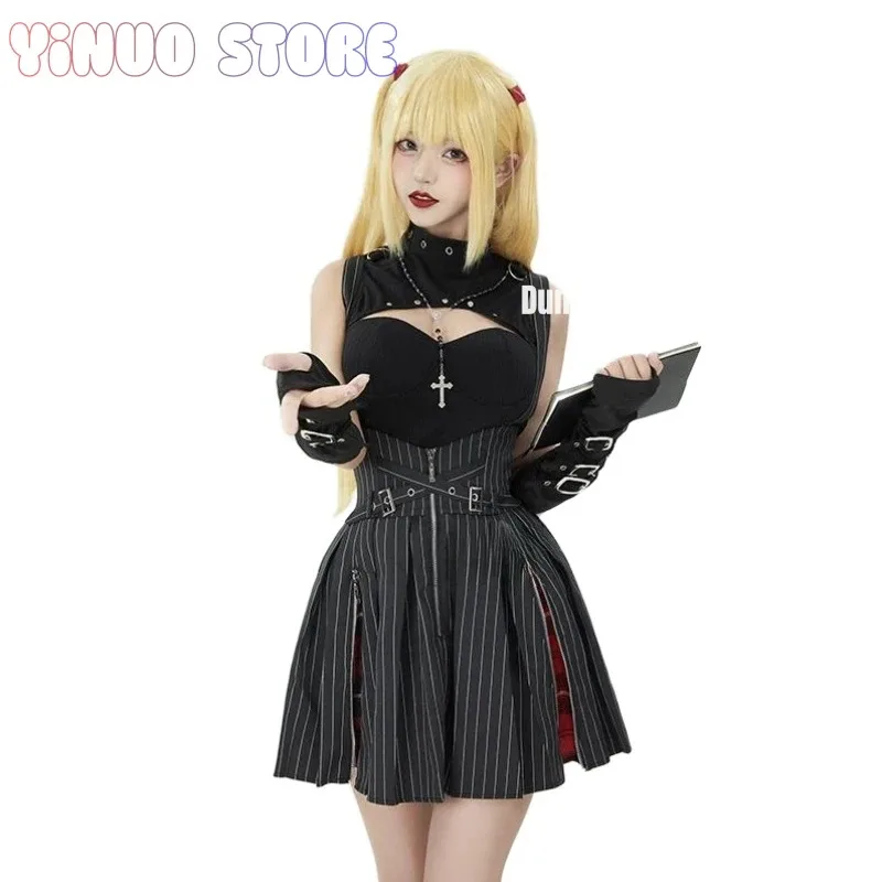 

25COSАниме МисаМиса Косплей Костюм Хэллоуин Карнавал Готический JK Платье Аксессуары Реквизит Костюм Женщина Мужская Униформа