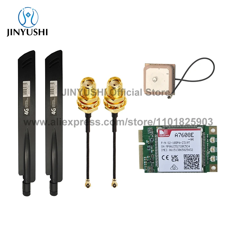 SIMCom A7608E-H TABE MINI PCIE CAT4 4G LTE, modul pendukung GPS pengganti SIM5320E SIM5360E series SIM7600E