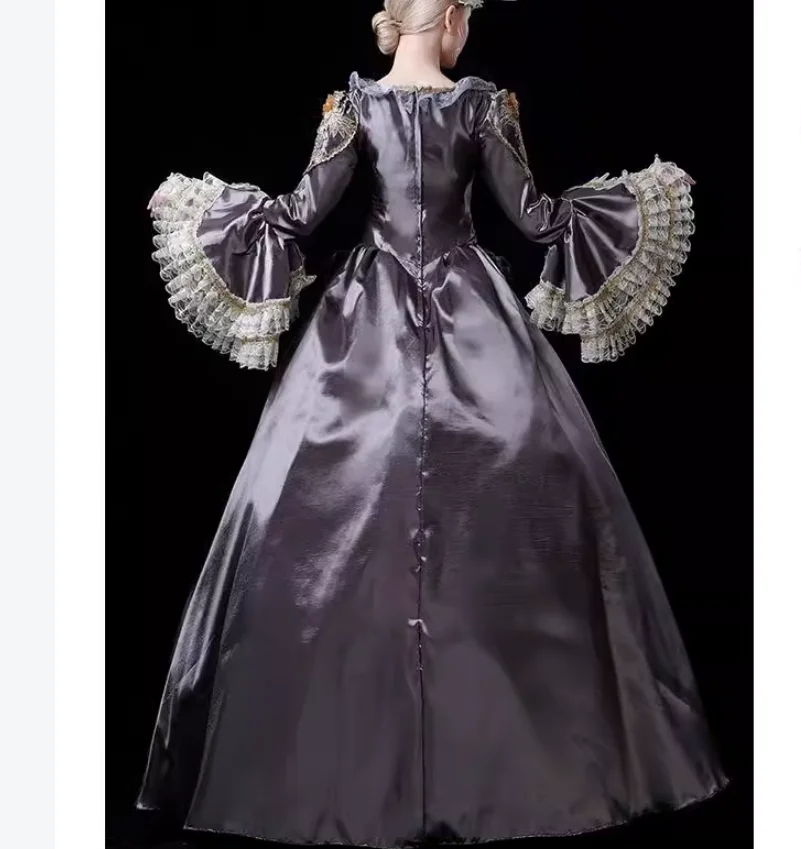 Traditional European court attire for women's stage performances, royal princess dresses