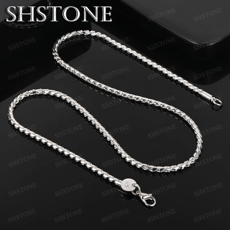 

925 Sterling Silver Fine Jewelry Necklaces for Women Luxury Handmade Original Necklace Fashion Trend Necklace