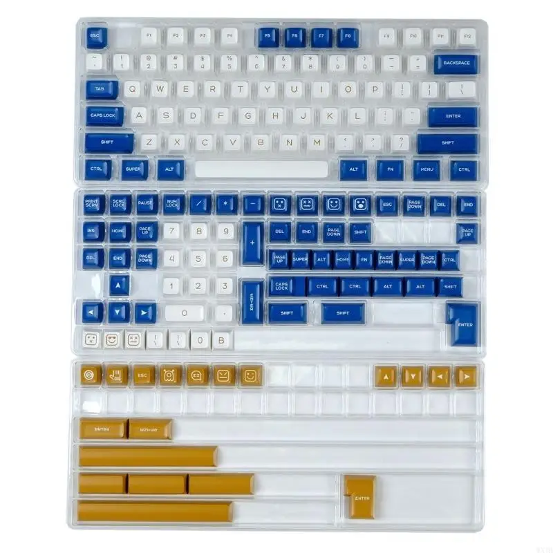 160PCS Keycaps Double Shot For 68 96 980 104 Mechanical Keyboards