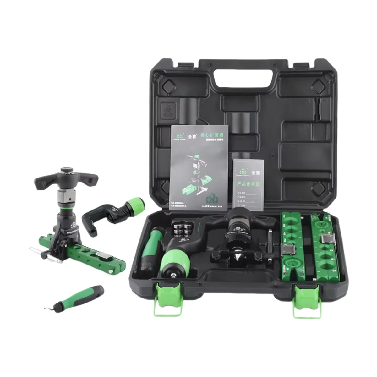 ST-R806FT-L/ST-806FT-L Copper Tube Expander Set Eccentric Flare Air Conditioner Metric Reamer Bell Mouth Tool