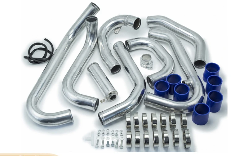 For 08-11 Subaru Impreza WRX STi Intercooler Pipe + Silicone Hose + T-Bolt