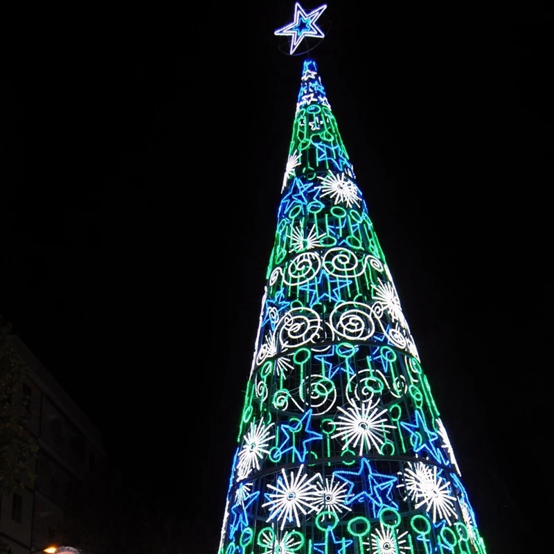 

custom.20ft 30ft 40ft 50ft outdoor lighting big artificial 10M tree