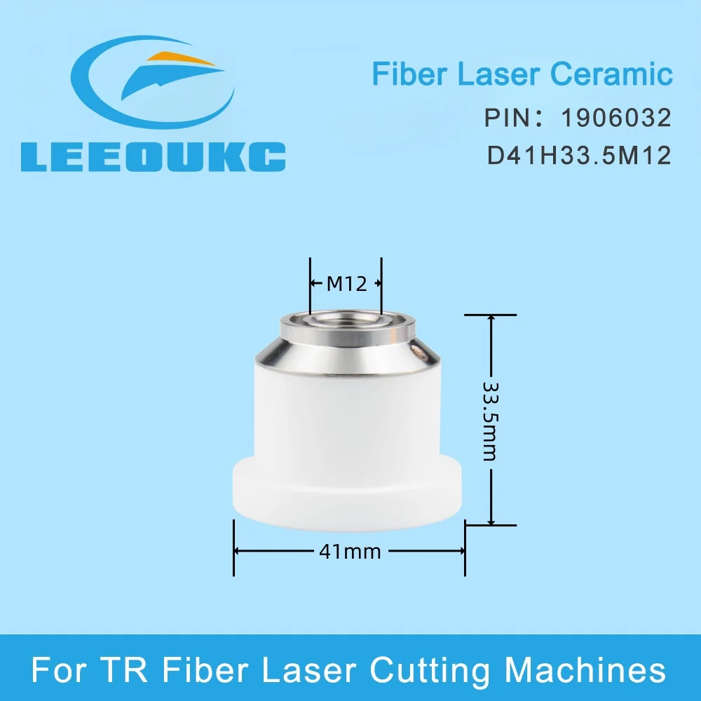 LEEOUKC  Fiber Laser Ceramic 1906032 Ceramic Nozzle Holder For Fiber Laser Cutting Head