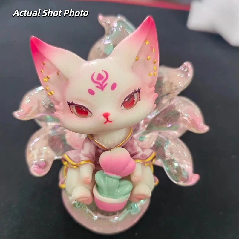 

Chinese original Glowing Nine-Tailed Fox Immortal Legend 2nd Gen Blind Box Cute Desktop Ornament Decoration Gift For Girls