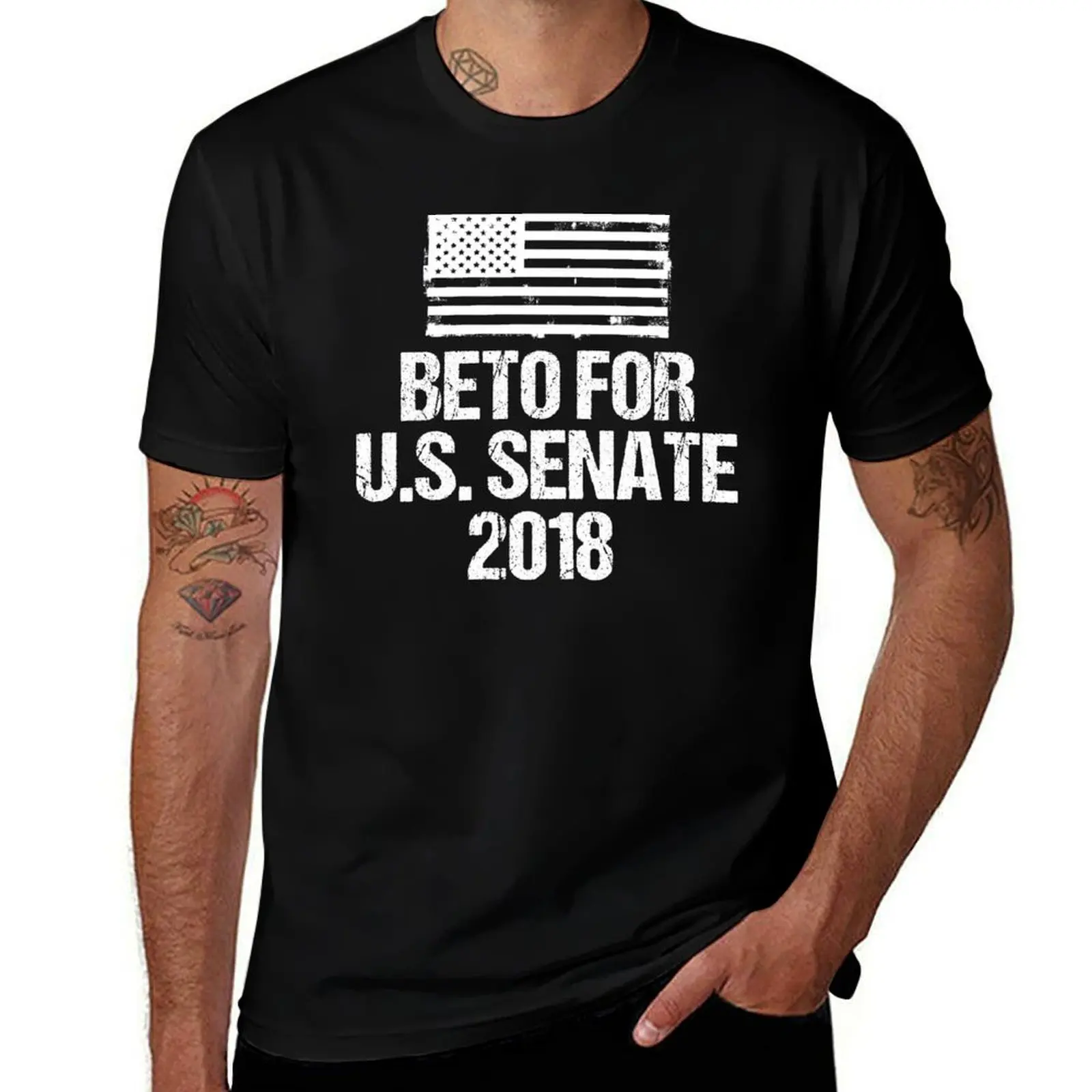 T-shirt Beto pour le Sénat américain 2018, T-shirt pour fête de Noël pour hommes