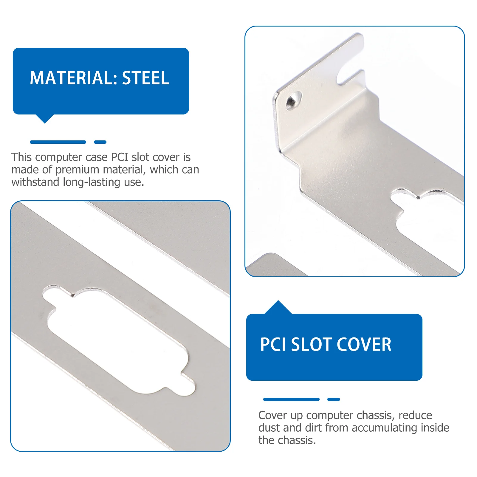 Graphics Card Pci Blank Slot Blanking Plate Expansion Computer Case Vented Cover for Ventilation Deflector