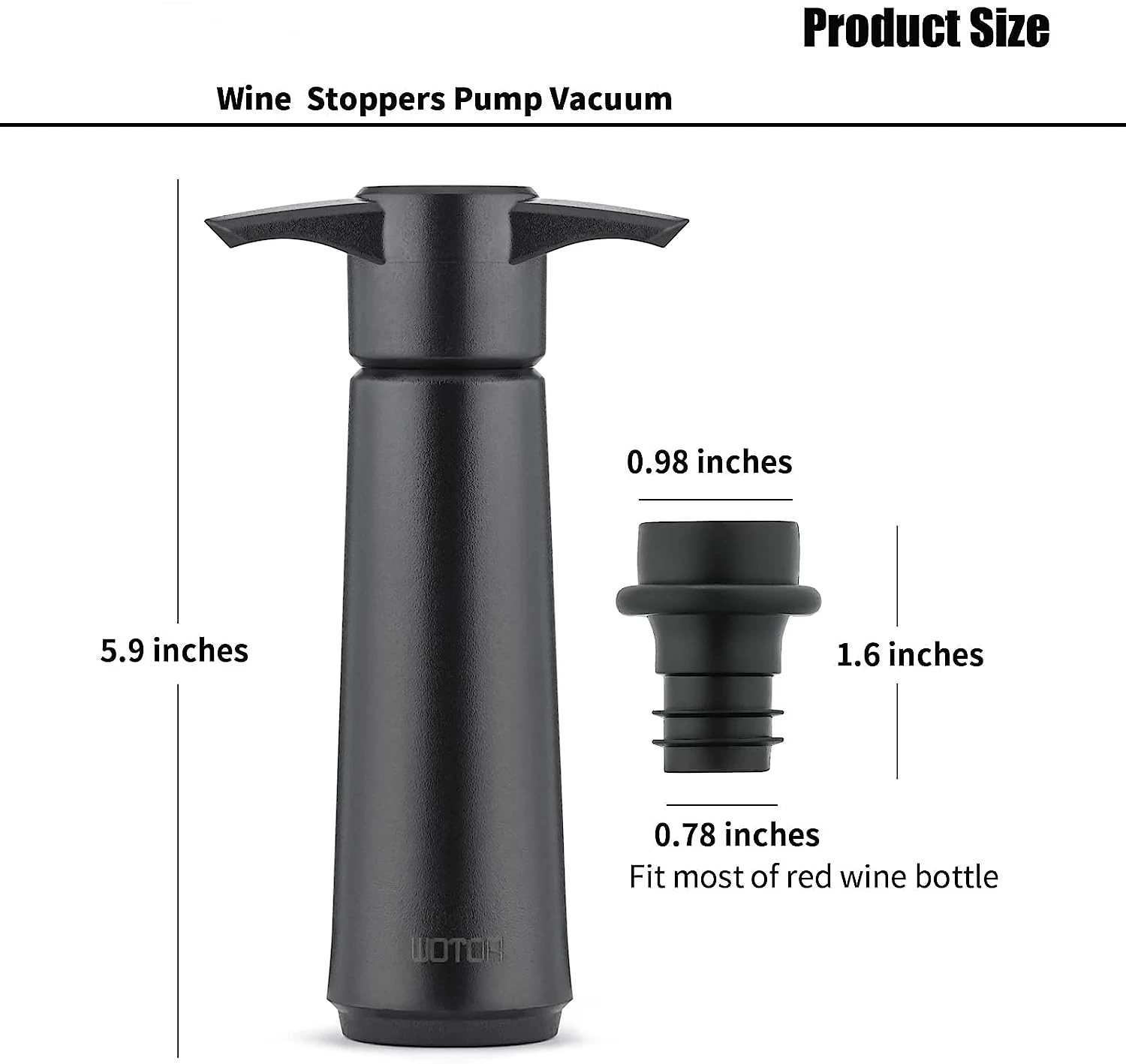 Wine Saver Pump with 4 Vacuum Stoppers Wine Stopper Reusable Bottle Sealer Keeps Wine Fresh Ideal Wine Accessories Gift