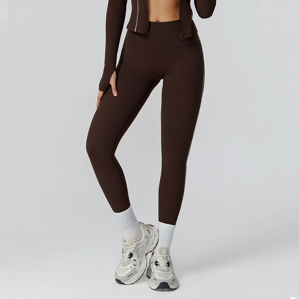 

Colorblocked High Waist Yoga Pants Women Tummy Control Workout Leggings Gym Running Training Fitness Leggings Sports Tight Wear