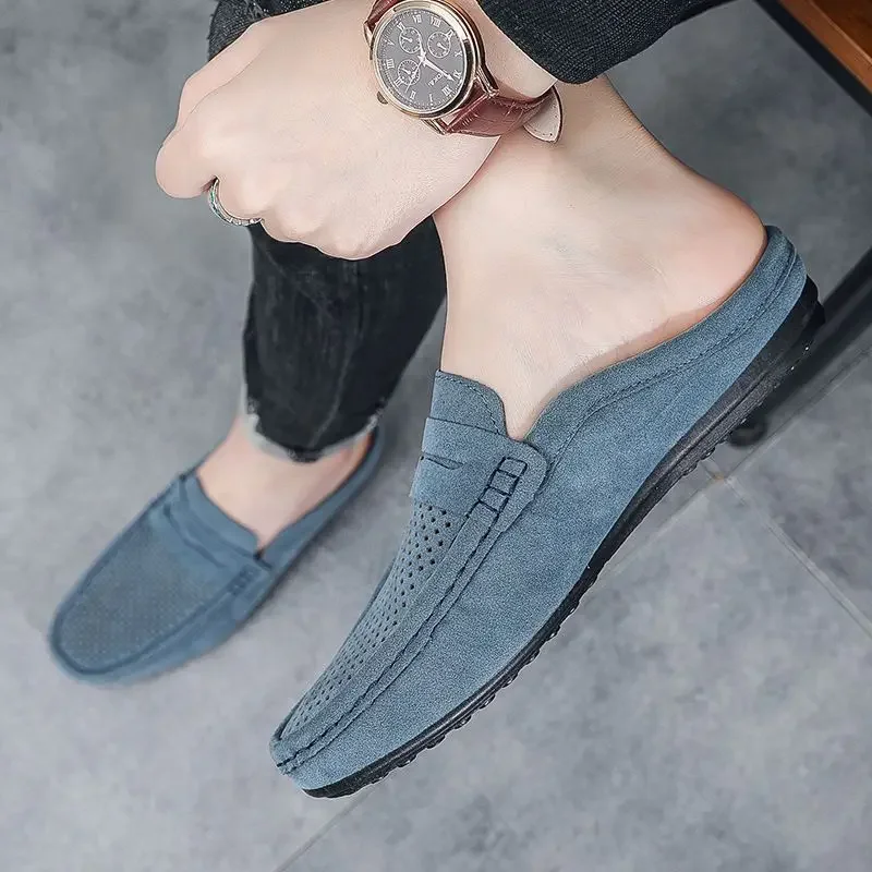 

Mules Shoes Outdoor Half Slippers for Men Trend 2025 Fun Mascullino Designer Luxury Fashion High Quality Adult Style Sandals Man