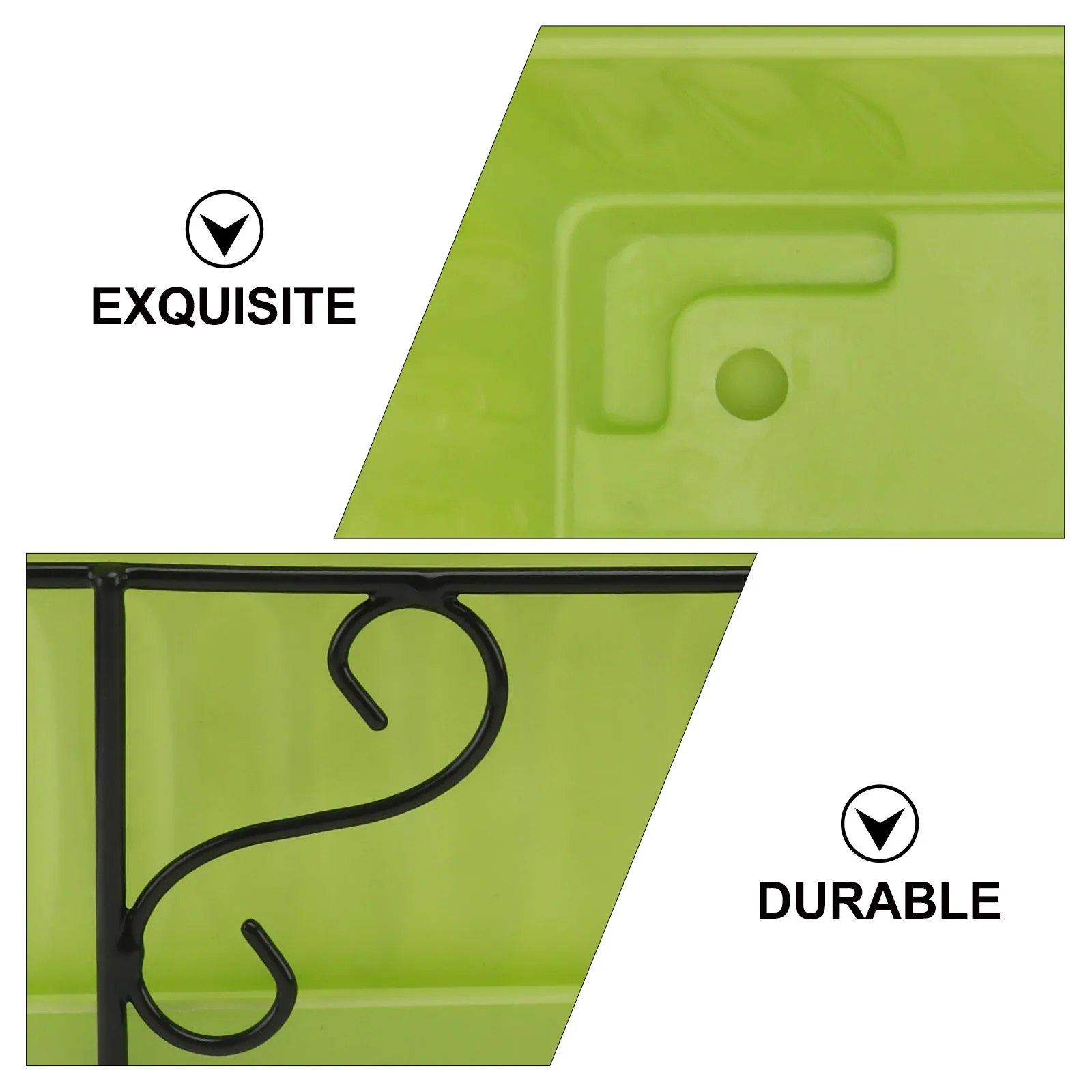 

Rectangle Hanging Flower Pot Balcony Railing Planting Box Indoor Garden Decor Vegetables Flowers Plastic Trough Smooth Design