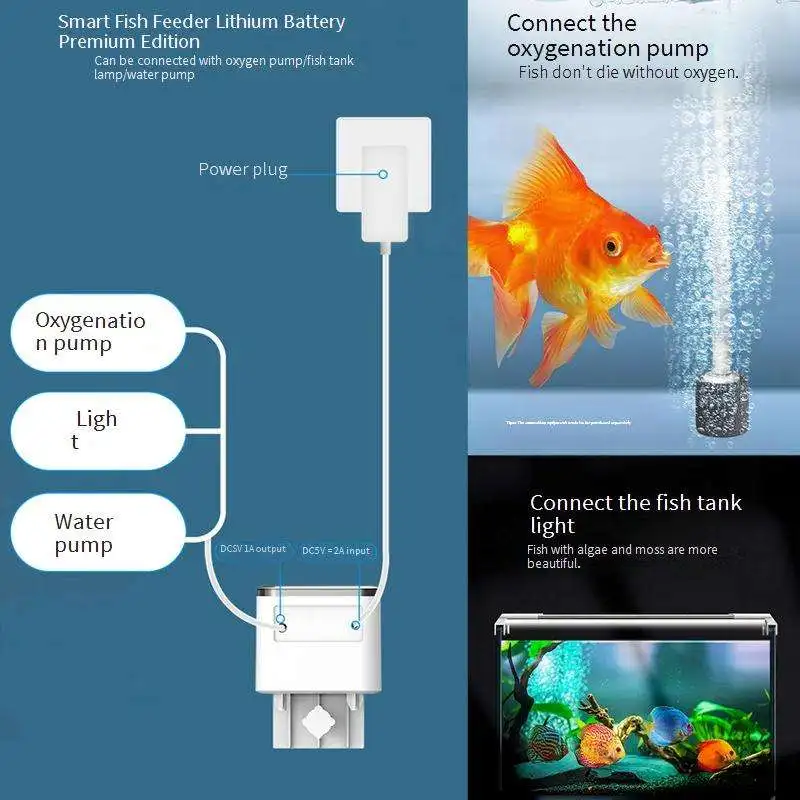 250ml/350ml/450ml Automatic Aquarium Fish Tank Feeder Timing/Wifi Wireless Smart Phone App fish tank automatic feeder