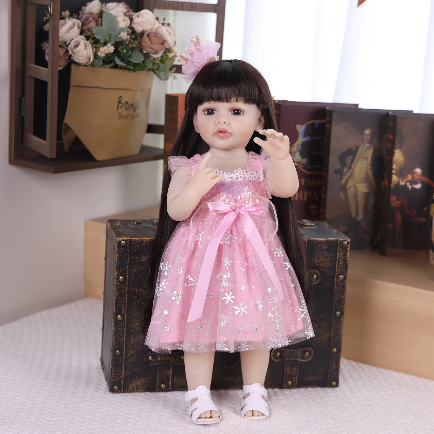 keiumi-22-inch-bebe-reborn-doll-soft-touch-silicone-vinyl-cuddly-body-lifelike-skin-high-quality-handmade-doll-christmas-gift