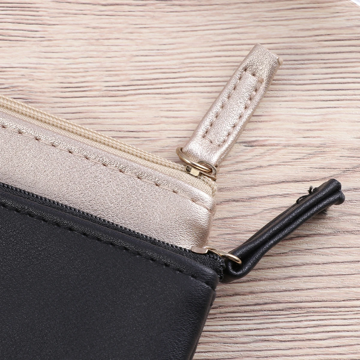 

2 Pcs Pencil Case Stationery Storage Bag Pen ganizer Makeup Travel Bag PU Minimalist Gift Students