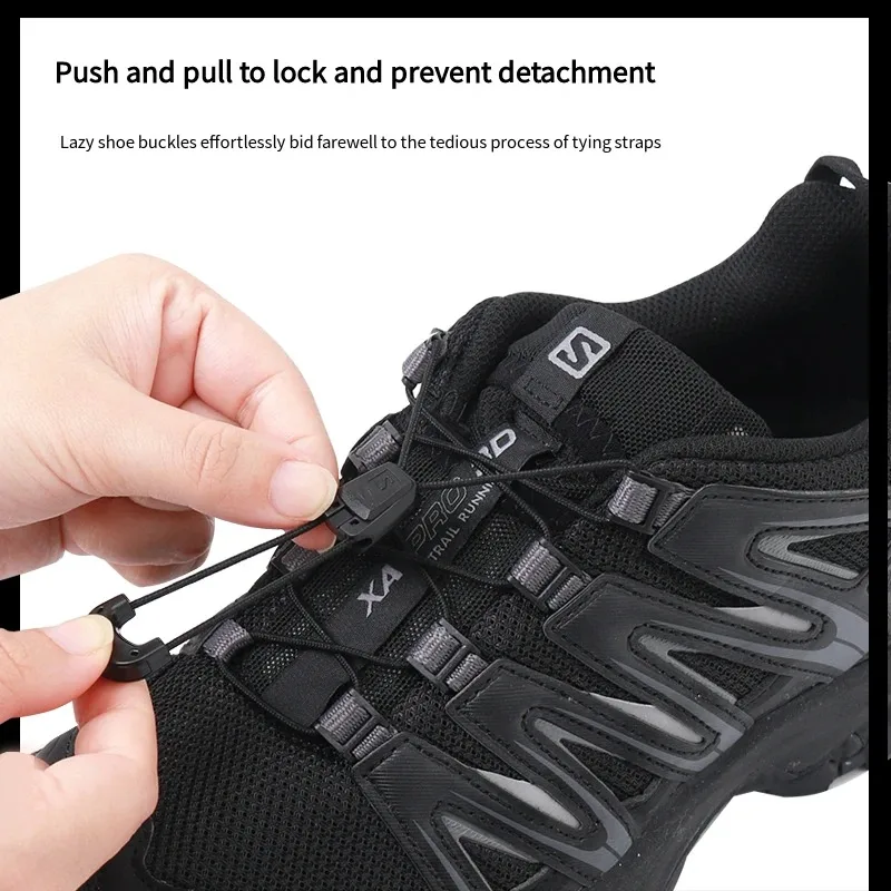 Quicklace Kit Ersatz-Schnürsenkel Ohne Binden für Tennis-, Lauf- und Sneaker-Schuhe Schnellschnürsystem Elastisches Sportband – Detail 2