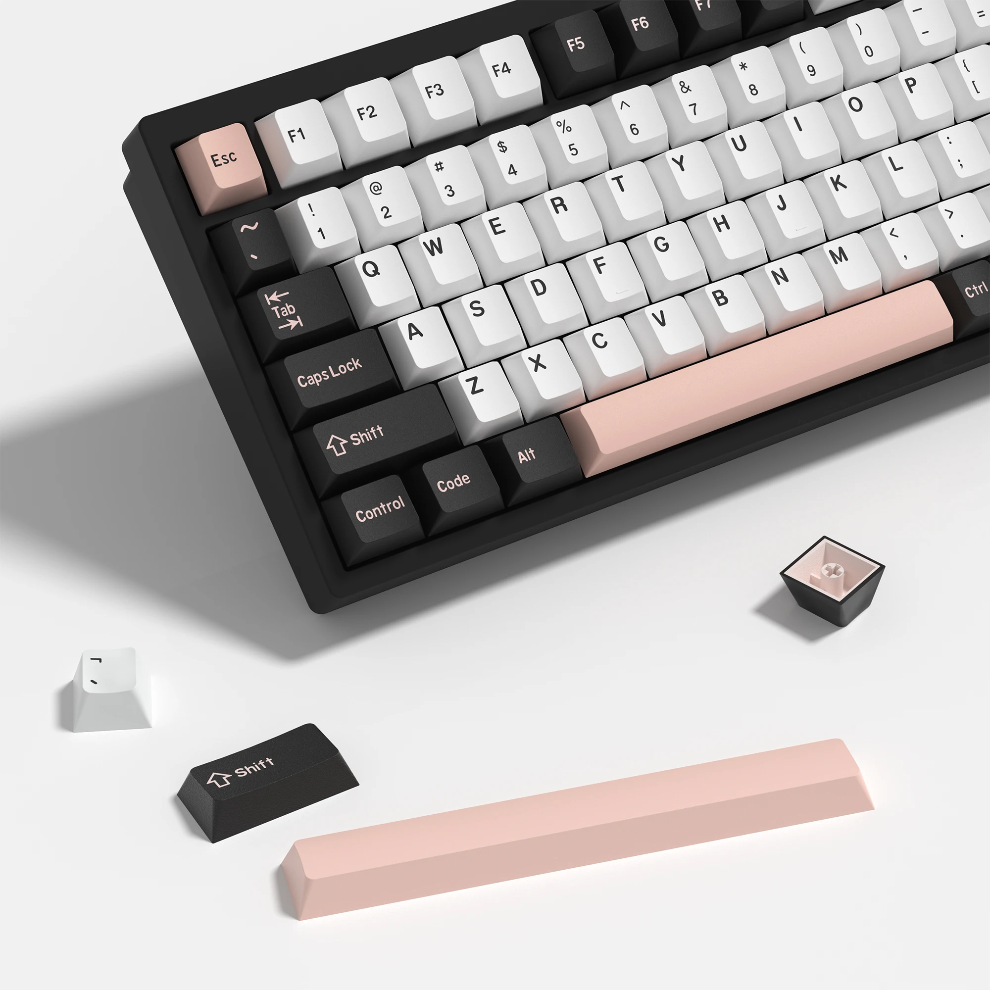 KBDiy GMK أوليفيا Keycap الكرز الشخصي لقطة مزدوجة PBT ISO 7u أغطية المفاتيح لمجموعة لوحة المفاتيح الميكانيكية MX التبديل غطاء مفتاح الألعاب الرجعية