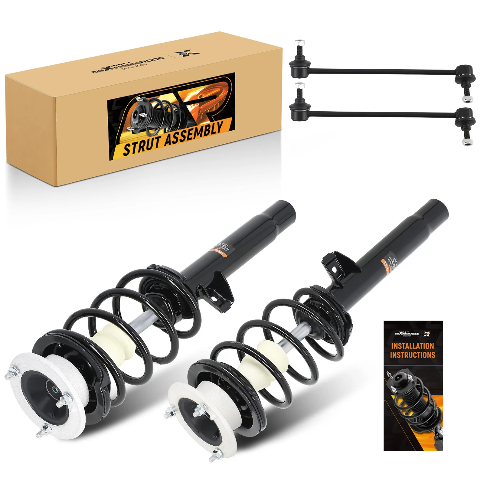 Vordere komplette Federbeine mit Stabilisatorverbindungen für BMW 135i 2008–2011 325i 2006