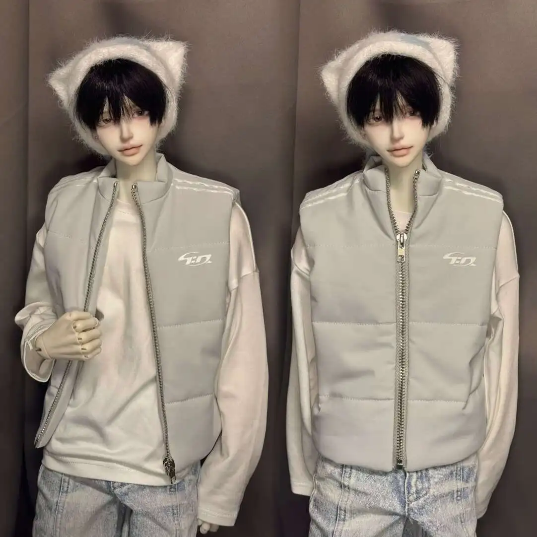 1/6 1/4 1/3 Doll's Clothes for 30/45/68/70/75cm Bjd Doll Cotton Vest Coat Dress Up Toys Play House Gift Doll Accessories,No Doll