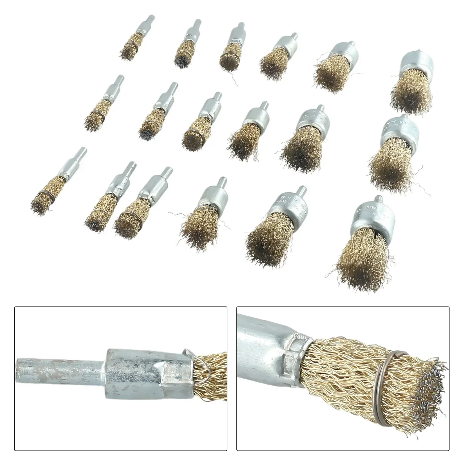 Wire Brush Achieve a Professional Finish with 6mm Shank Rotary Tool Wire Wheel Brushes Copper Plating Stainless Steel