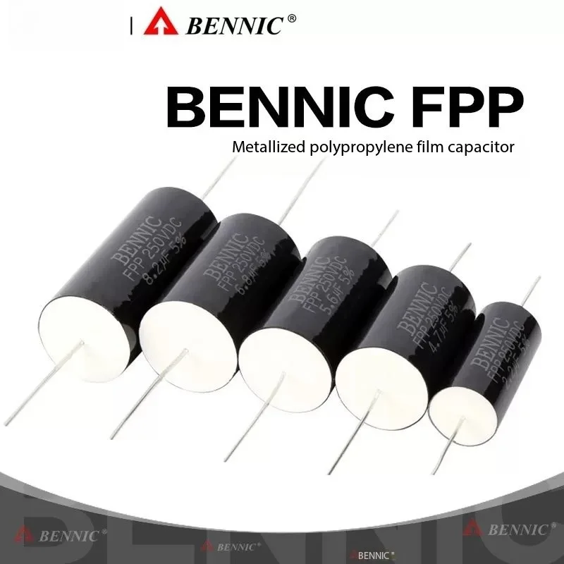 1PCS BENNIC FPP SERIES PURE COPPER CONDUCTOR HIFI GRADE AUDIO METALLIZED POLYPROPYLENE FILM CAPACITORS