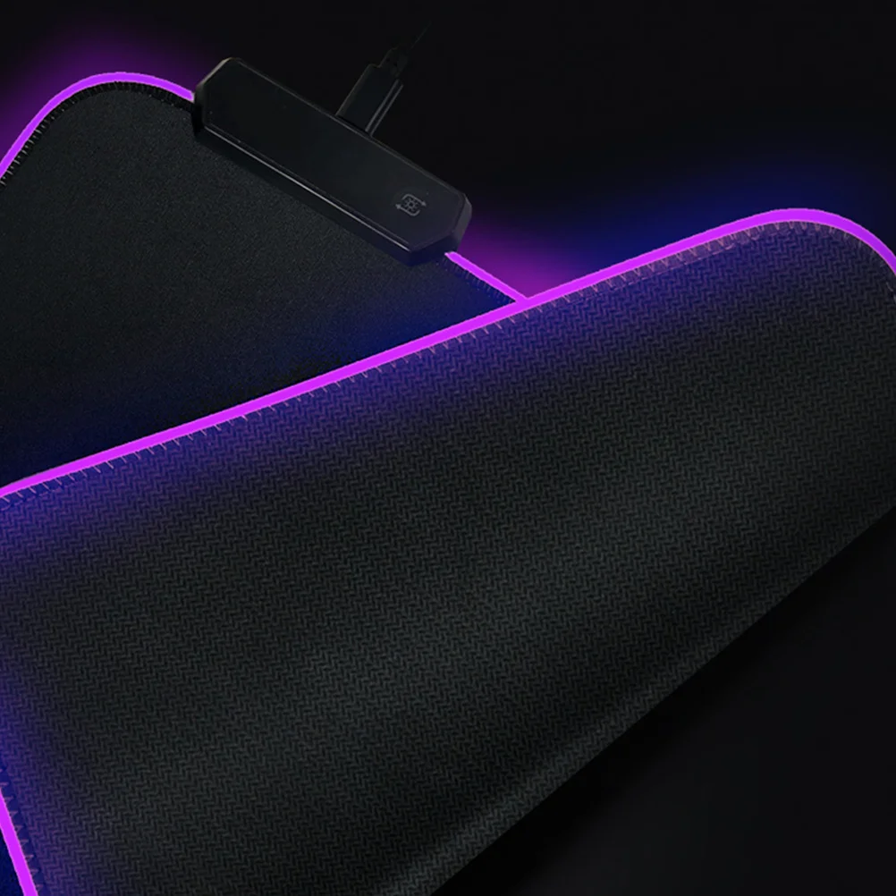 

Rgb LED Mouse Mat Waterproof Dirt-Resistant Luminous Gaming Mouse Pad Nonslip Anti-Slip Desk Accessory Glowing Keyboard Mat