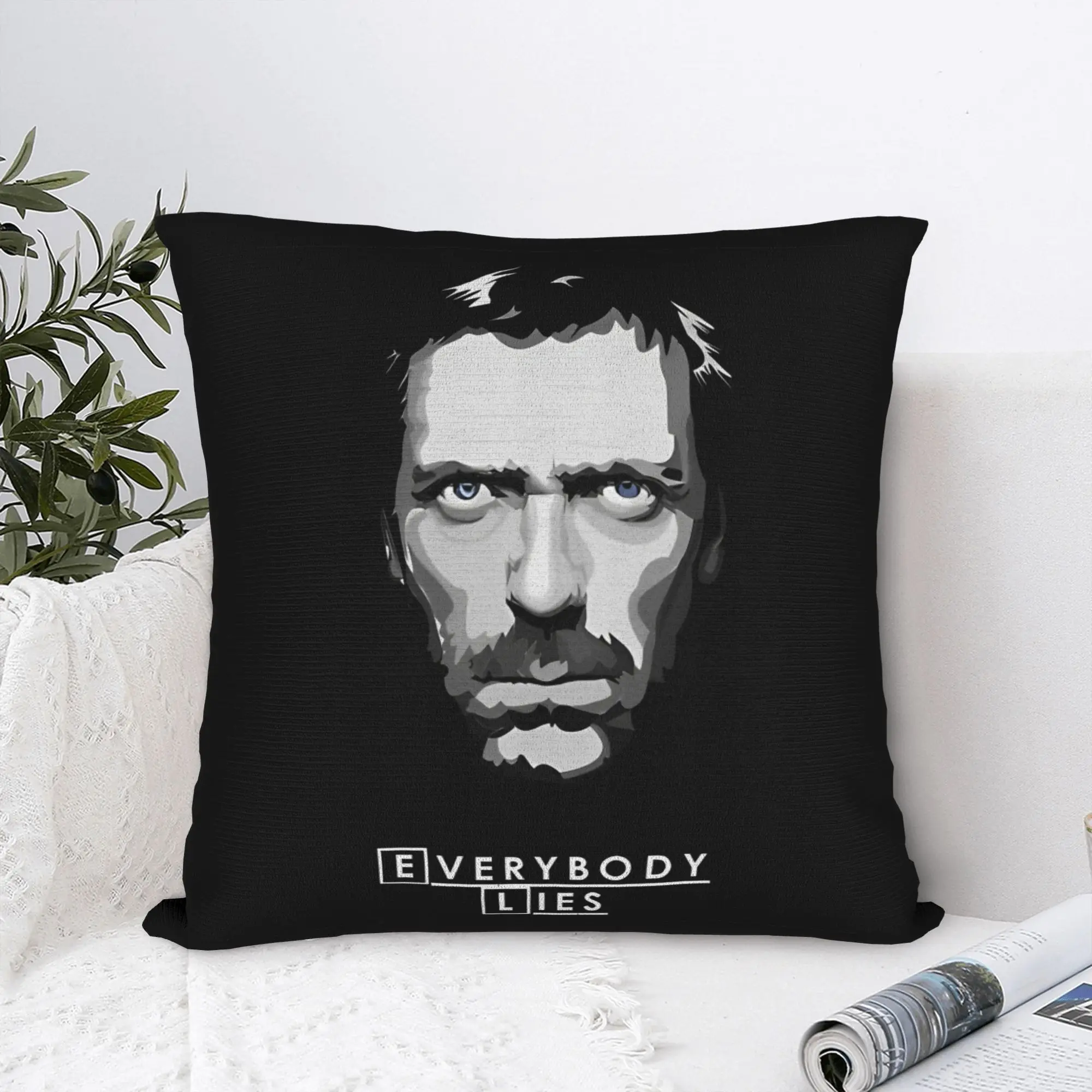 House MD Everybody Lies Square Pillow Case  Cushion Cover Awesome Polyester Decor Pillowcase for Home 18