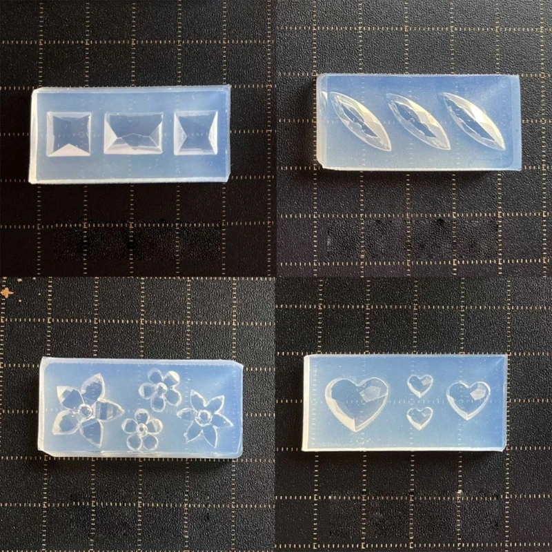 Various Shaped Faceted Love Mold Stamping Stencils Art Mould