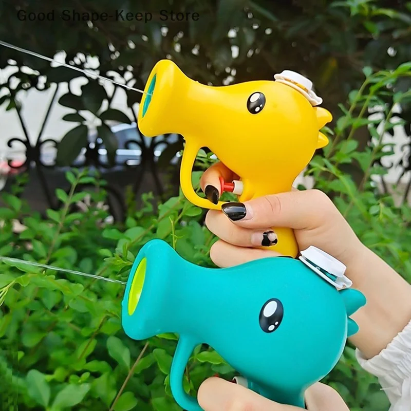 1PC Cartoon Peashooter Wasser Spray Spielzeug Sommer Im Freien Strand Wasser Spray Spielzeug Handheld Wasser Squirter Schwimmen Pool Kampf Spielzeug