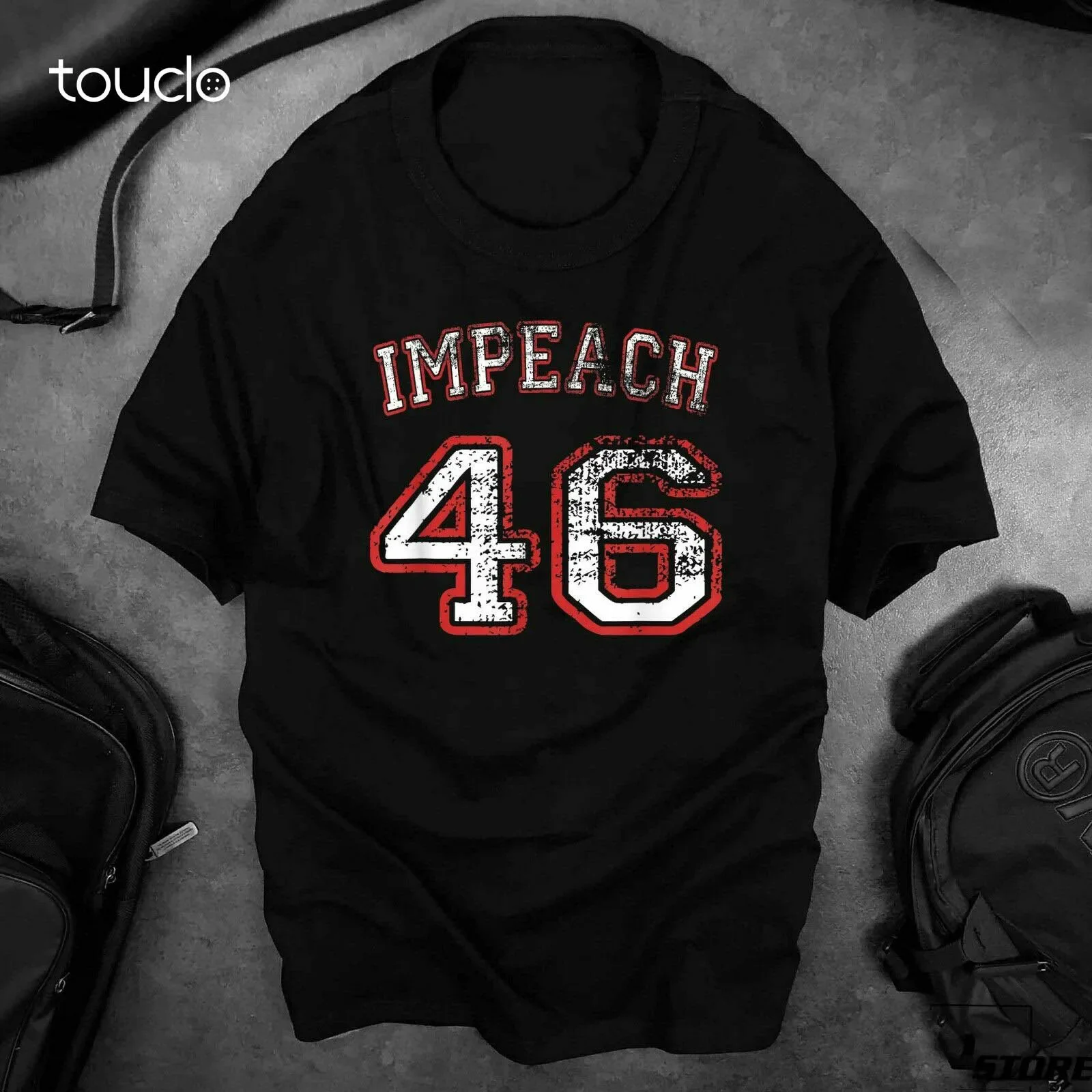 

Противоударная футболка Impeach 46, не моя президент, футболка унисекс