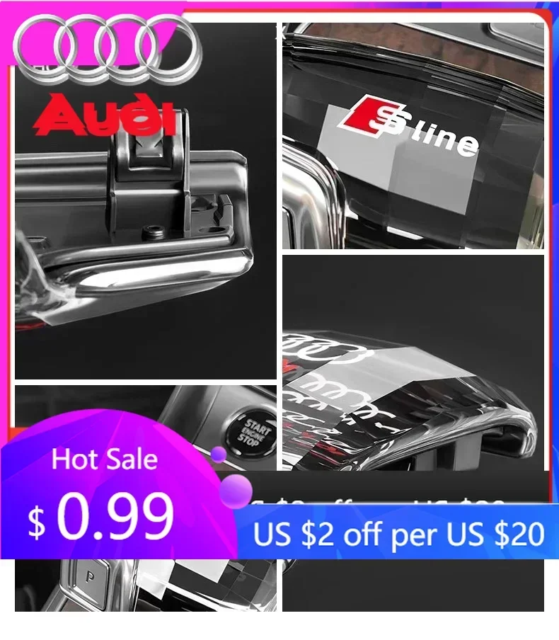 

Hub Caps Hot For Audi Audi Right Drive RHD Crystal Gear Shift Knob Cover for Audi Q7 A6 Q8 SQ5 A5 A4 S4 RS5 RS6 A7 SQ8 2016-2