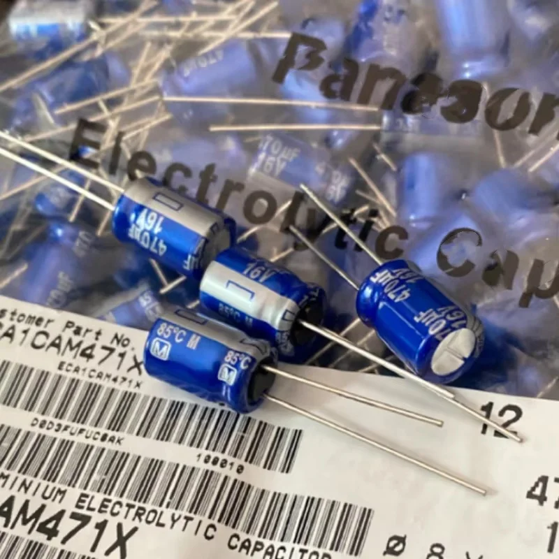 Panasonic-Puzzles Fever Sound Itor, Robe Bleue Flash, 470UF, 16V, 470UF, 8X12 AM, 5Pcs