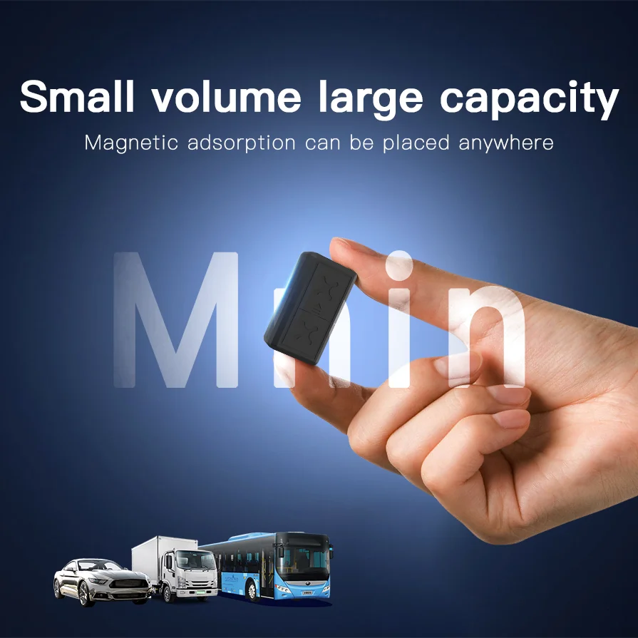 Super Mini draagbare 4G GPS-tracker Real-time locatieapparaat met magnetische navigatie Waterdichte auto-alarmen Dashboardplaatsing