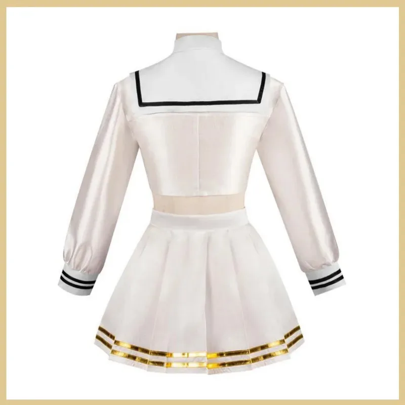 Juego de Anime Azur Lane Hms Janus disfraz de Cosplay japonés blanco JK uniforme falda camisa de manga larga mujer Sexy traje de marinero x;2'a,6;